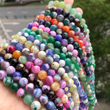 Fire Dragon Veins Agate Stone Beads for Jewelry Making DIY
