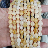 Natural Stone Flat Water Droplets Amethyst Malachite Loose Beads