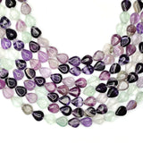 Natural Stone Flat Water Droplets Amethyst Malachite Loose Beads