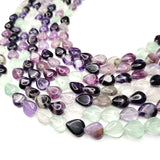 Natural Stone Flat Water Droplets Amethyst Malachite Loose Beads