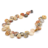 Fluorite/Malachite/Agate Drop-shaped Bead Jewelry Making DIY