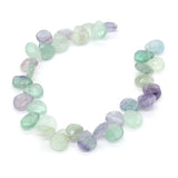 Fluorite/Malachite/Agate Drop-shaped Bead Jewelry Making DIY