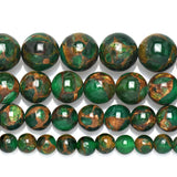 Green Colored Cloisonne Beads 6/8/10mm For DIY Bracelet Necklace HK130