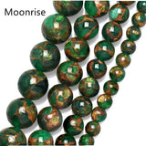 Green Colored Cloisonne Beads 6/8/10mm For DIY Bracelet Necklace HK130