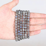 Labradorite Stone Spectrolite Round Loose Beads 7mm