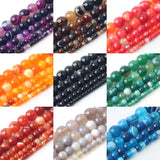 Gray Smoky Agates Beads Round Loose Beads for Jewelry Making DIY