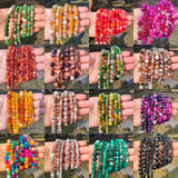 Gray Smoky Agates Beads Round Loose Beads for Jewelry Making DIY