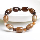 Green Agate Charm Bracelet Carnelian Bangles Summer Wristband