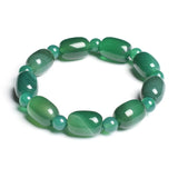 Green Agate Charm Bracelet Carnelian Bangles Summer Wristband