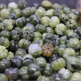 Green Aventurine Agate Stone Pumpkin Beads for Jewelry Making