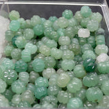 Green Aventurine Agate Stone Pumpkin Beads for Jewelry Making