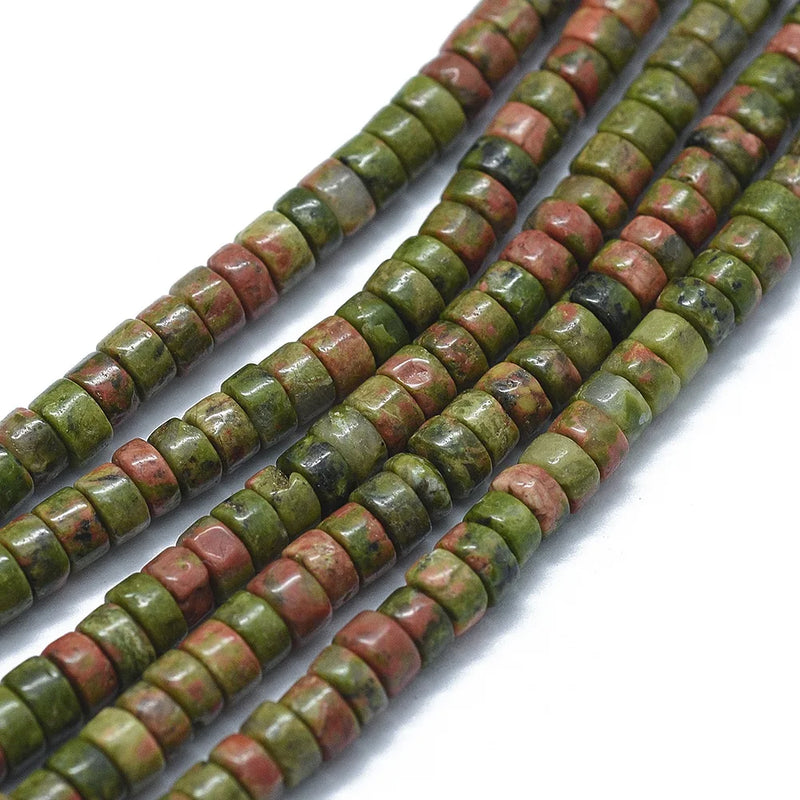 Green Aventurine Unakite Obsidian Stone Beads DIY Bracelet Jewelry