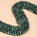 Green Chlorite Round Stone Beads for DIY Jewelry Making 4-12MM