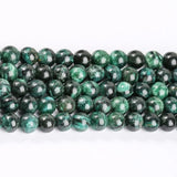 Green Chlorite Round Stone Beads for DIY Jewelry Making 4-12MM