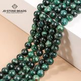 Green Chlorite Round Stone Beads for DIY Jewelry Making 4-12MM