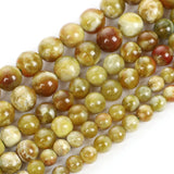 Green Dragon Stone Round Loose Beads for DIY Bracelet Making 4-12 MM