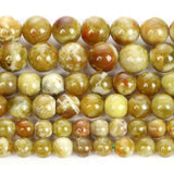 Green Dragon Stone Round Loose Beads for DIY Bracelet Making 4-12 MM