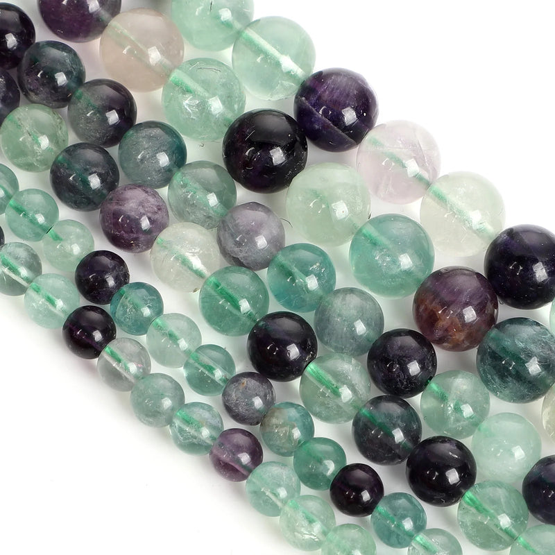 Green Fluorite Round Loose Beads for DIY Jewelry 4/6/8/10/12MM
