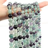 Green Fluorite Round Loose Beads for DIY Jewelry 4/6/8/10/12MM