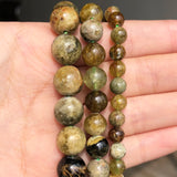 Green Garnet Natural Stone Beads 6-10mm