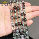 Green Ghost Quartz Round Stone Beads 4/6/8/10mm