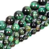 Green Tiger Eye Stone Round Beads for Jewelry Making DIY 4-12 MM