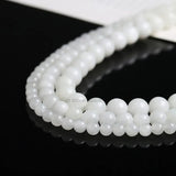 Natural Stone Beads Hetian Jades Gemstone Round Spacer For Jewelry Making