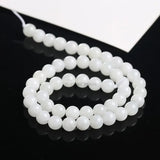 Natural Stone Beads Hetian Jades Gemstone Round Spacer For Jewelry Making