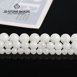 Natural Stone Beads Hetian Jades Gemstone Round Spacer For Jewelry Making