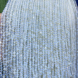 Faceted Opal Moonstone Small Beads 2 3 4mm Bracelet Necklace Jewelry Making
