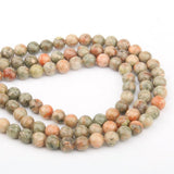 Indian Agat Amazonite Unakite Stone Beads 4/6/8/10/12mm