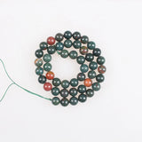 Indian Bloodstone Heliotrope Round Loose Beads 6-14mm for Jewelry Making