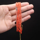 Red Coral Beads 8x10mm-8x12mm DIY Charm Bracelet Necklace