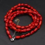 Red Coral Beads 8x10mm-8x12mm DIY Charm Bracelet Necklace