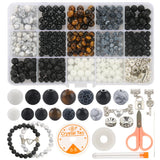 Natural Stone Beads Kit for DIY Couples Distance Bracelet