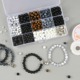 Natural Stone Beads Kit for DIY Couples Distance Bracelet