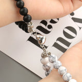 Natural Stone Beads Kit for DIY Couples Distance Bracelet