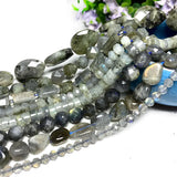 Labradorite Faceted Natural Stone Beads for DIY Bracelet