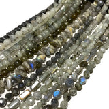 Labradorite Faceted Natural Stone Beads for DIY Bracelet