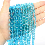 Natural Stone Beads Lake Glass Charm Round Loose Beads 4/6/8mm