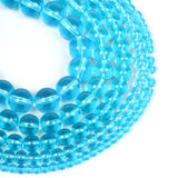 Natural Stone Beads Lake Glass Charm Round Loose Beads 4/6/8mm
