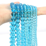 Lake Glass Round Beads Smooth Loose Beads DIY Jewelry Making 4/6/8/10/12MM