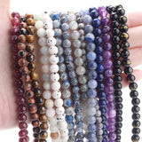 Natural Stone Beads Lapis Lazuli Jaspers Chakras Gem Beads DIY Bracelet Necklace