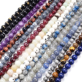 Natural Stone Beads Lapis Lazuli Jaspers Chakras Gem Beads DIY Bracelet Necklace