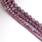 Lepidolite Natural Stone Beads 4-12mm 15inch