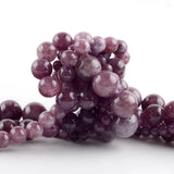 Lepidolite Natural Stone Beads 4-12mm 15inch