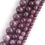 Lepidolite Natural Stone Beads 4-12mm 15inch
