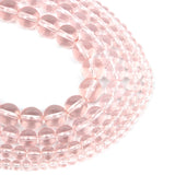 Pink Glass Charm Round Beads for Jewelry Making DIY