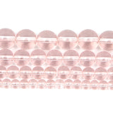 Pink Glass Charm Round Beads for Jewelry Making DIY