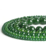 Malaysian Jades Round Stone Beads for Jewelry Making DIY Bracelets
